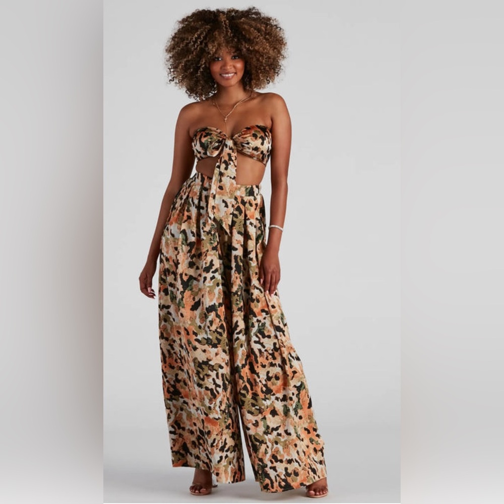 Multi Color Print Two-Piece Set - Picture 2 of 4